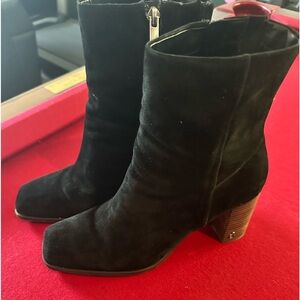 Sam Edelman Black Suede Booties